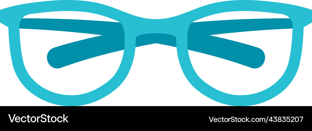 Blue glasses design element Royalty Free Vector Image