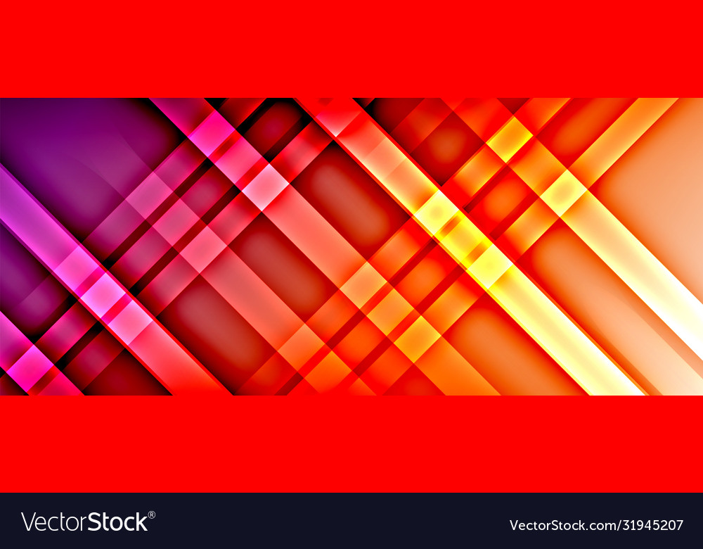 Bright gradient neon lines abstract background vector image Bright gradient neon lines abstract background