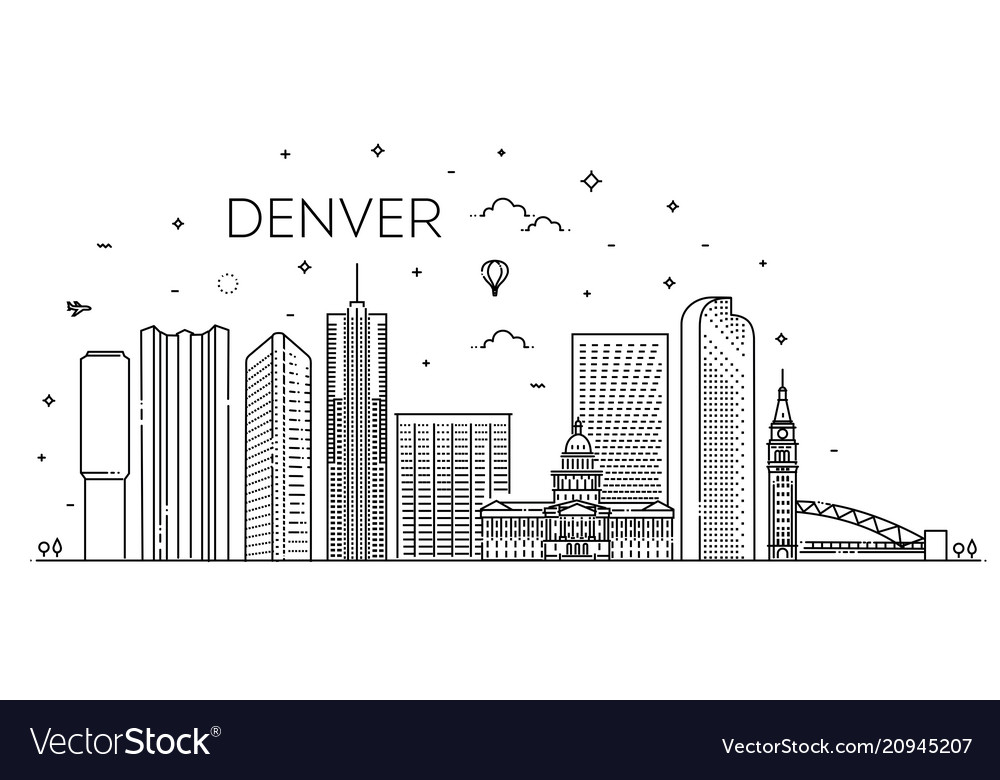 Featured image of post Simple Denver Skyline Outline Download denver skyline stock vectors