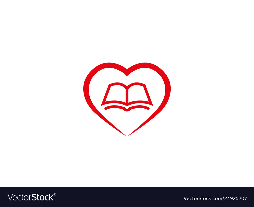 Creative book head logo Royalty Free Vector Image