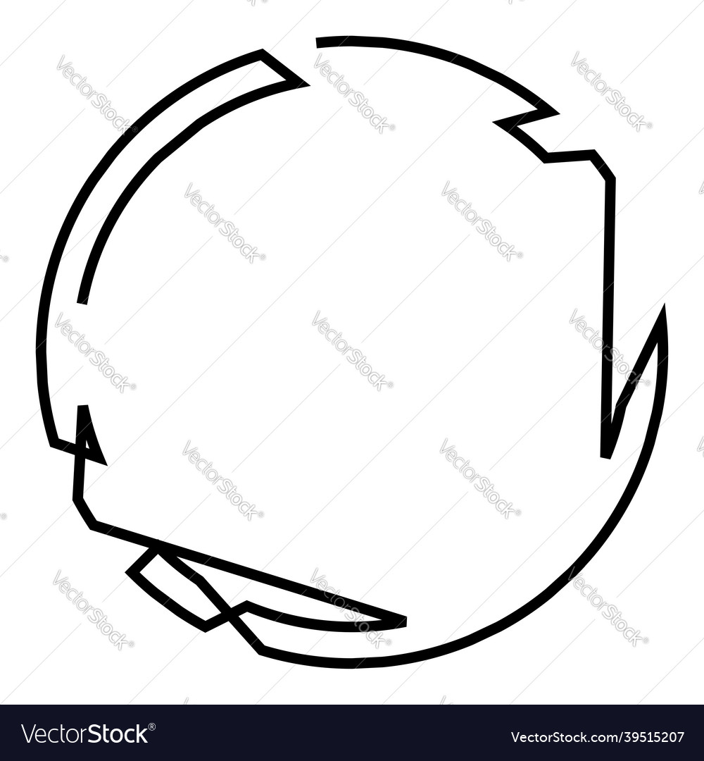 Geometric random circular element abstract vector image Geometric random circular element abstract