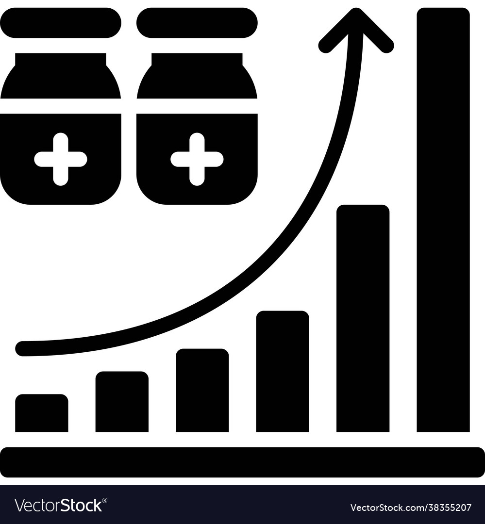 Increasing chart icon vaccine development related