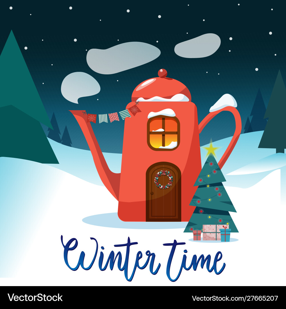 Winter time Royalty Free Vector Image - VectorStock