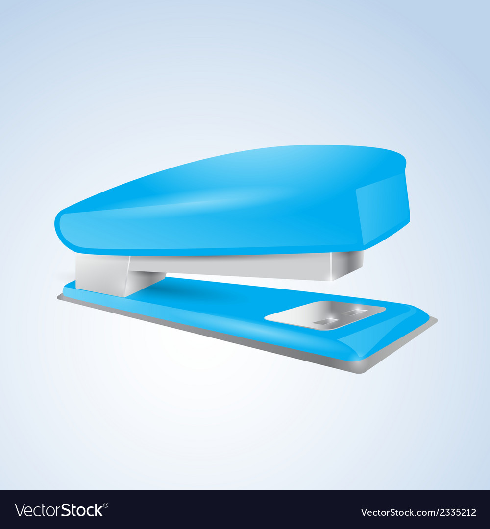 blue stapler