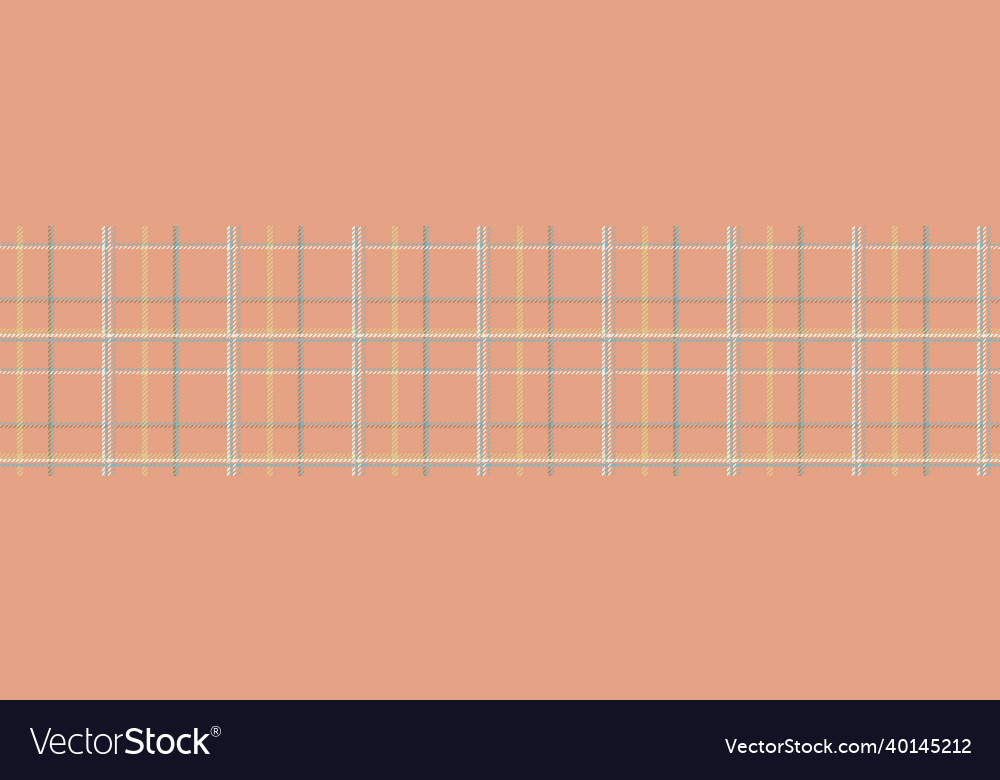 Gender neutral seamless plaid border