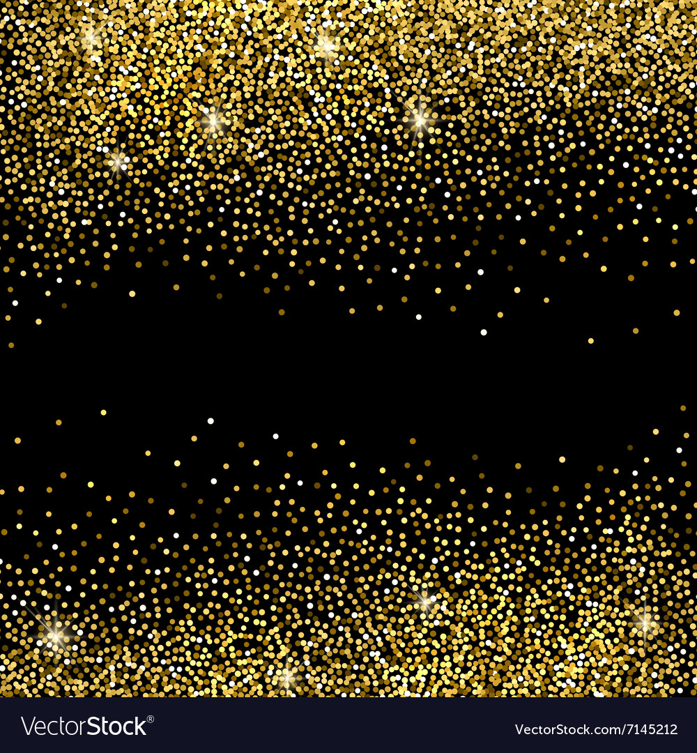 Gold glitter background Royalty Free Vector Image