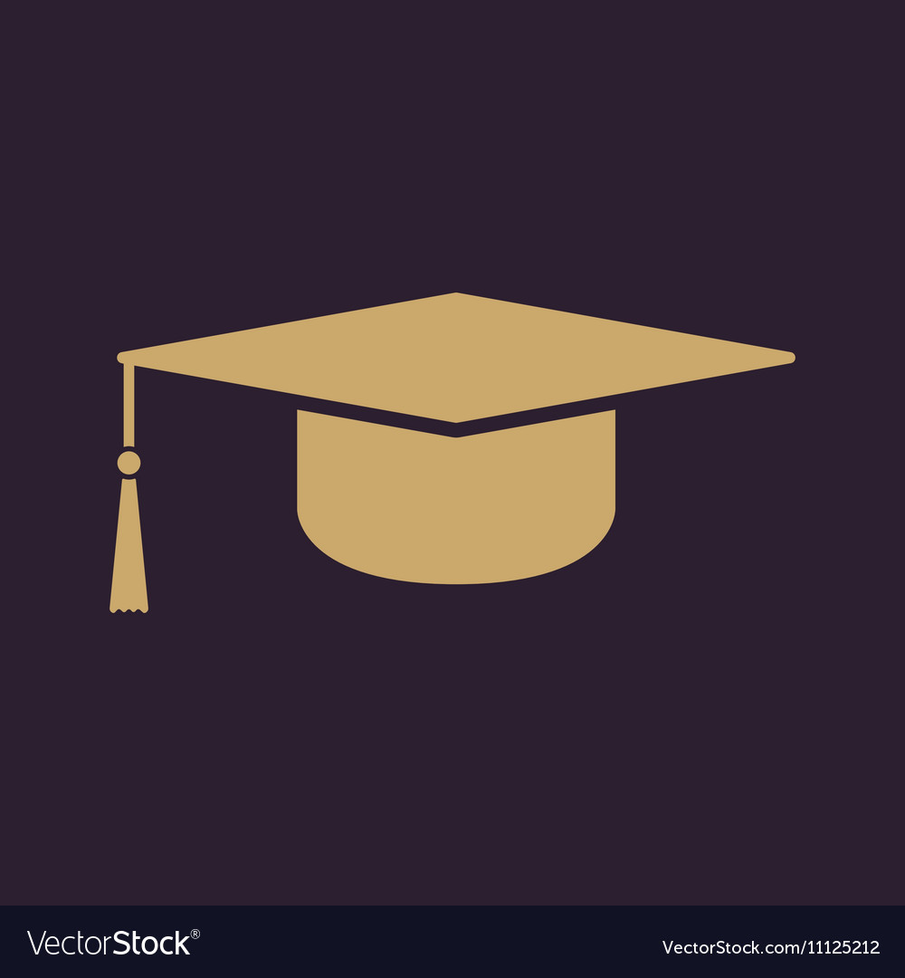 Graduation cap icon education symbol