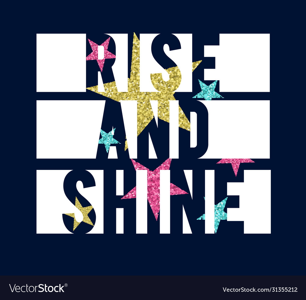 Magical icons print design with slogan vector image Magical icons print design with slogan