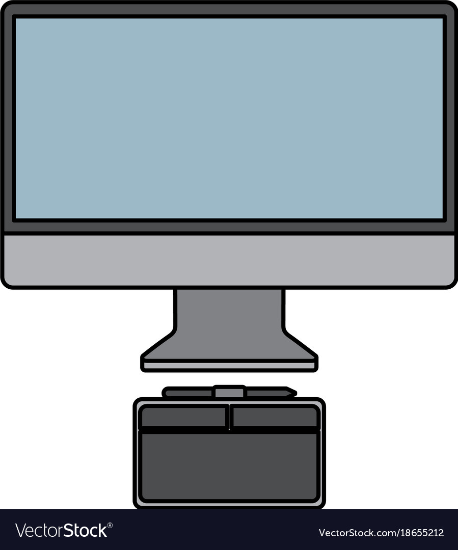 Monitor computer graphic tablet design equipment