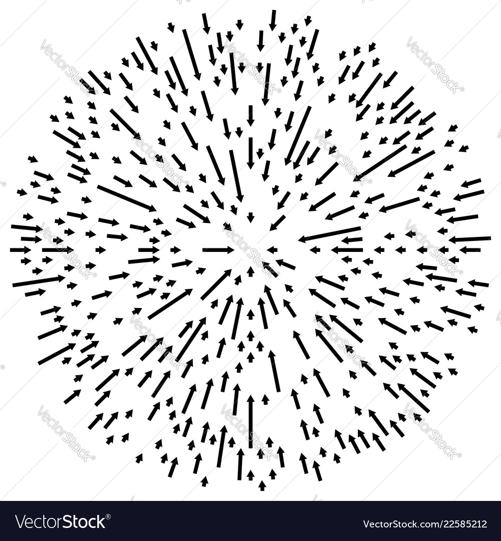 Radiale Linien Element abstrakt strahlen unregelmäßig