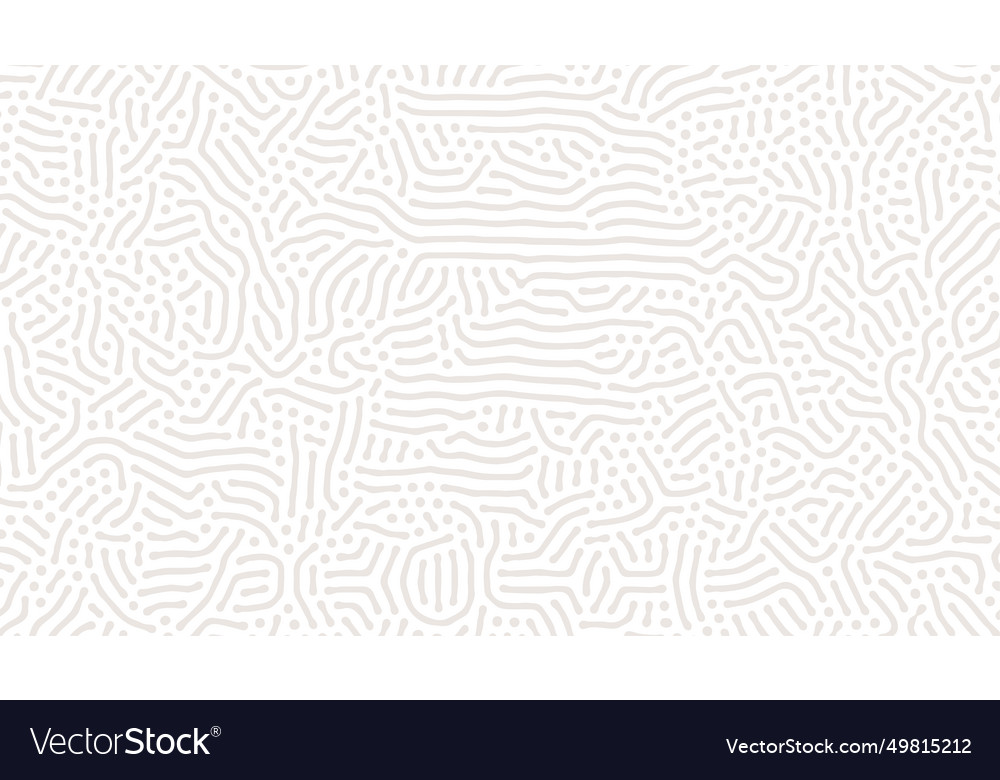 Retro style organic turing lines pattern