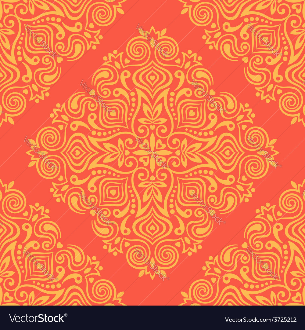 Seamless background with abstract ethnic pattern