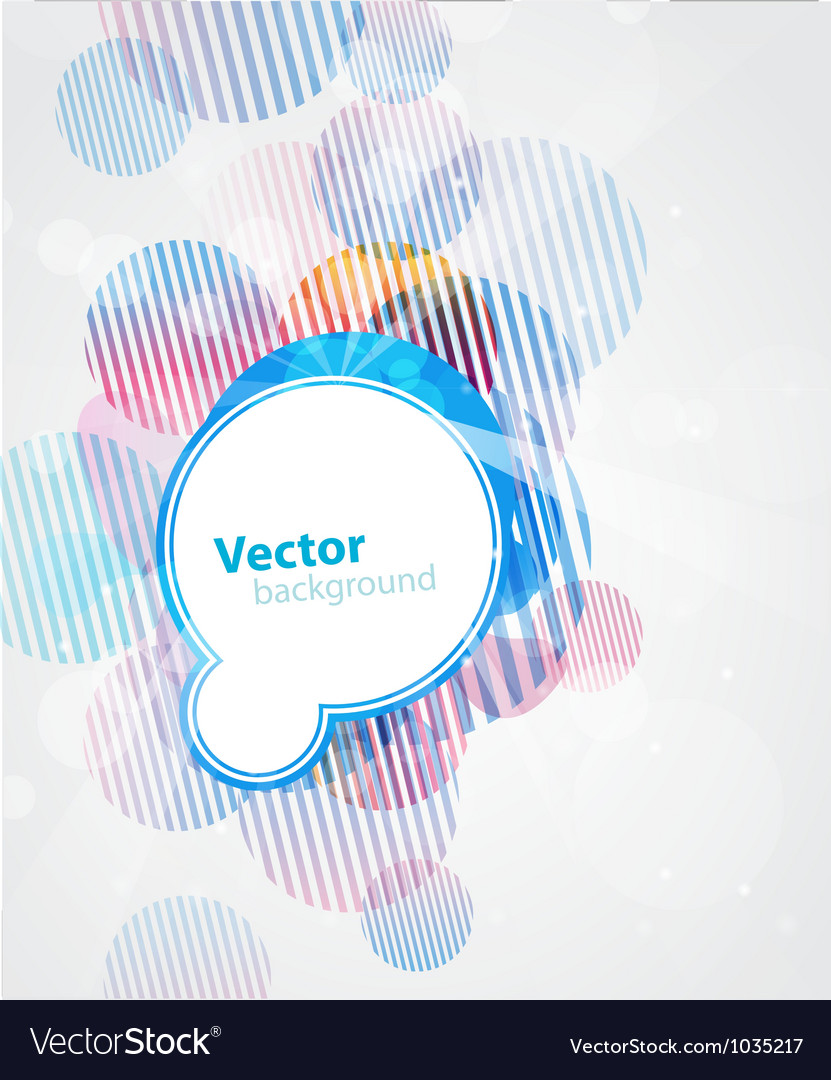 Abstract colored background with circles