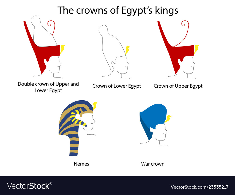 ancient-egypt-crowns-set-art-royalty-free-vector-image