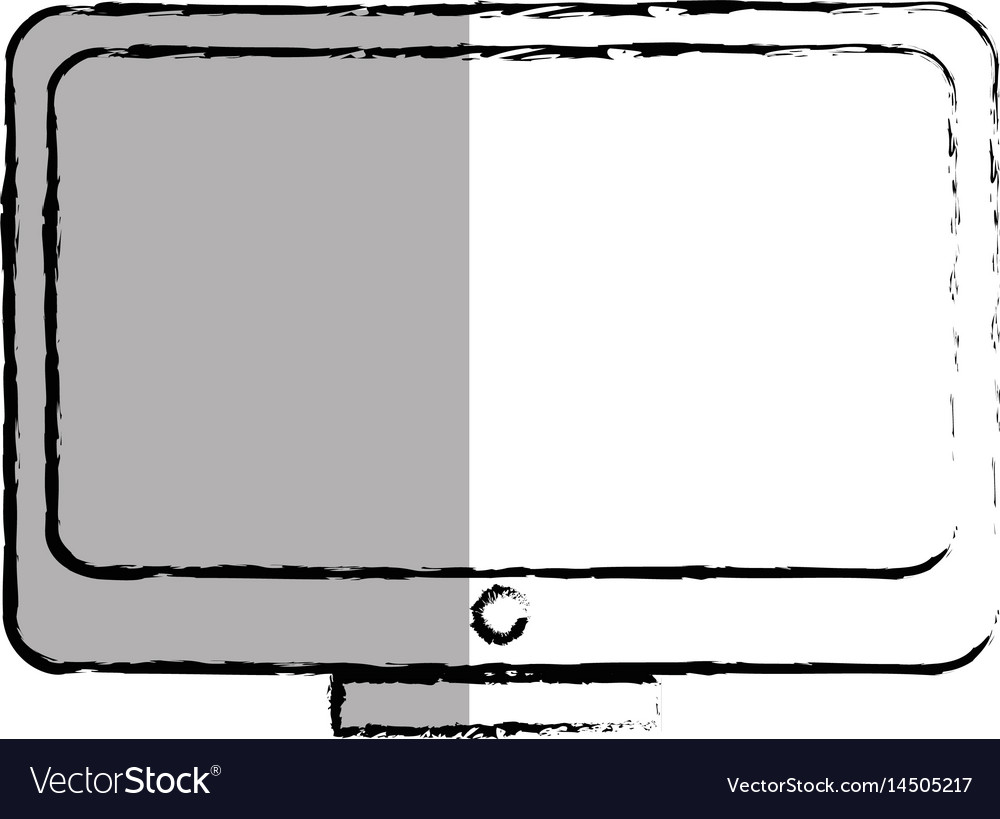 Computer desktop with template icon