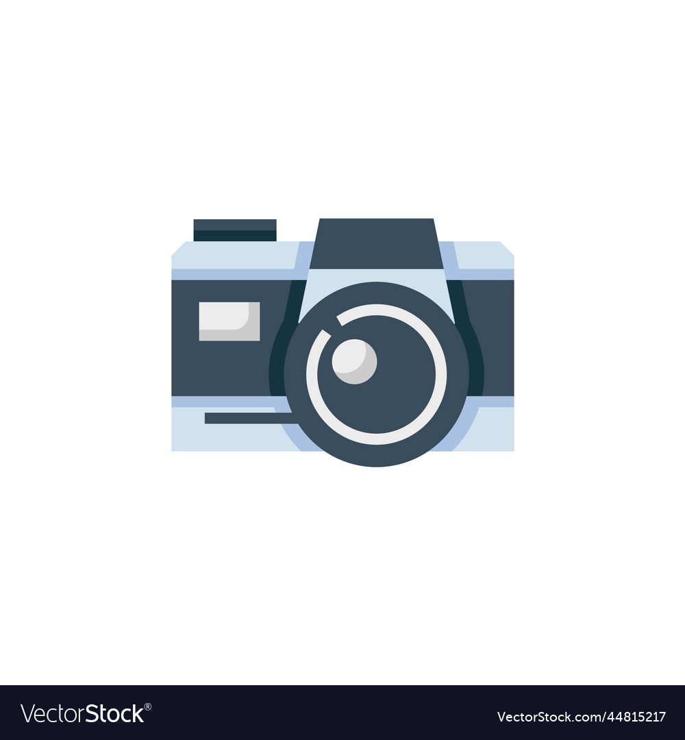 Digital camera icon computer component flat vector image Digital camera icon computer component flat