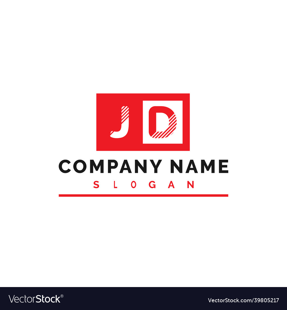 Jd logo design letter logo Royalty Free Vector Image