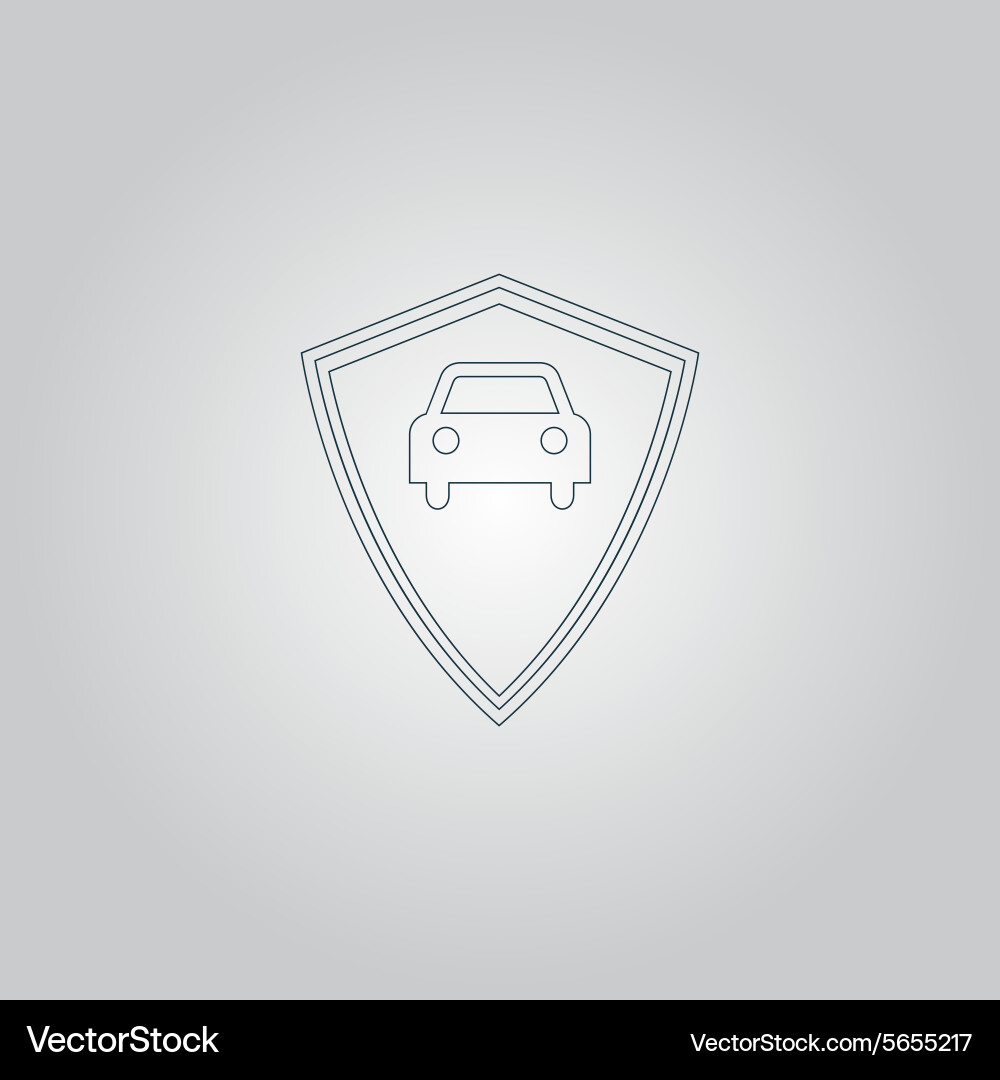 Vehicle shield Royalty Free Vector Image - VectorStock