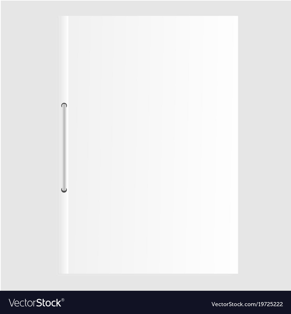 Blank empty magazine or document file