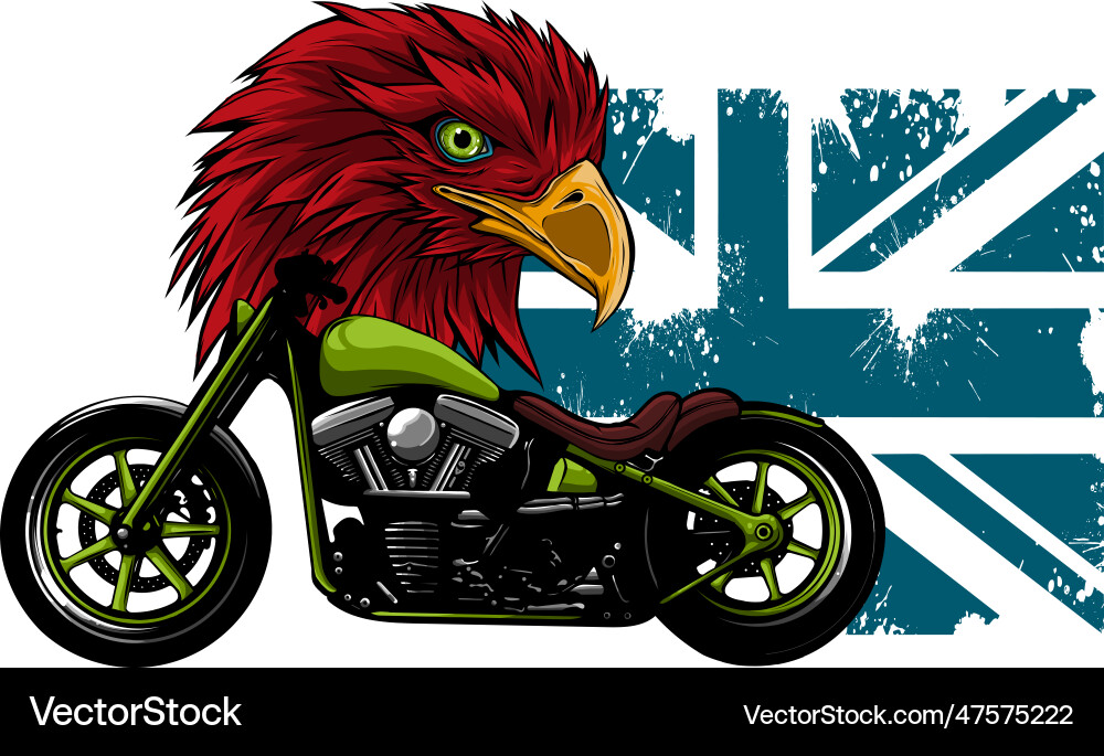 Custom motorcycle chopper Royalty Free Vector Image