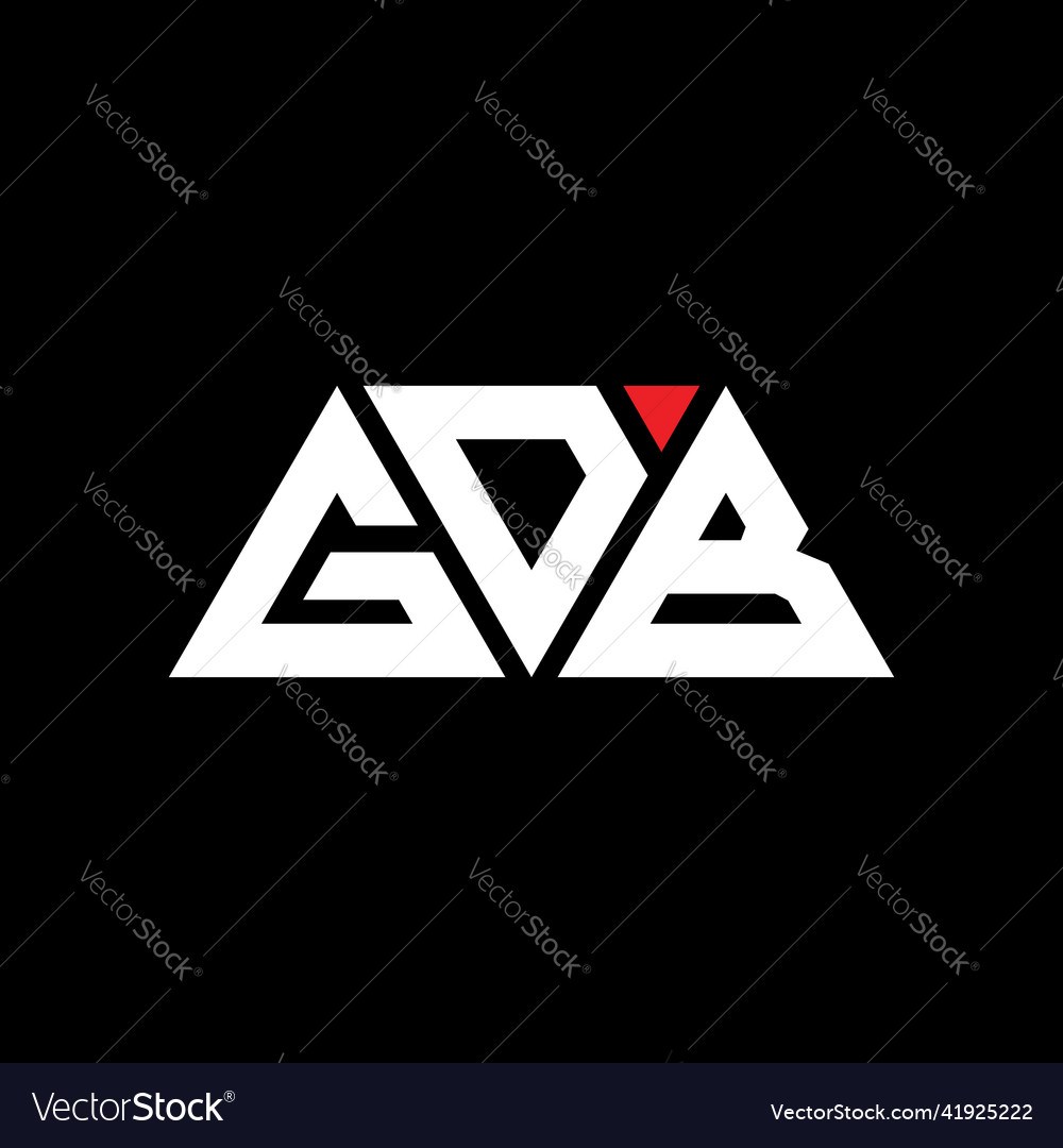 Gdb triangle letter logo design