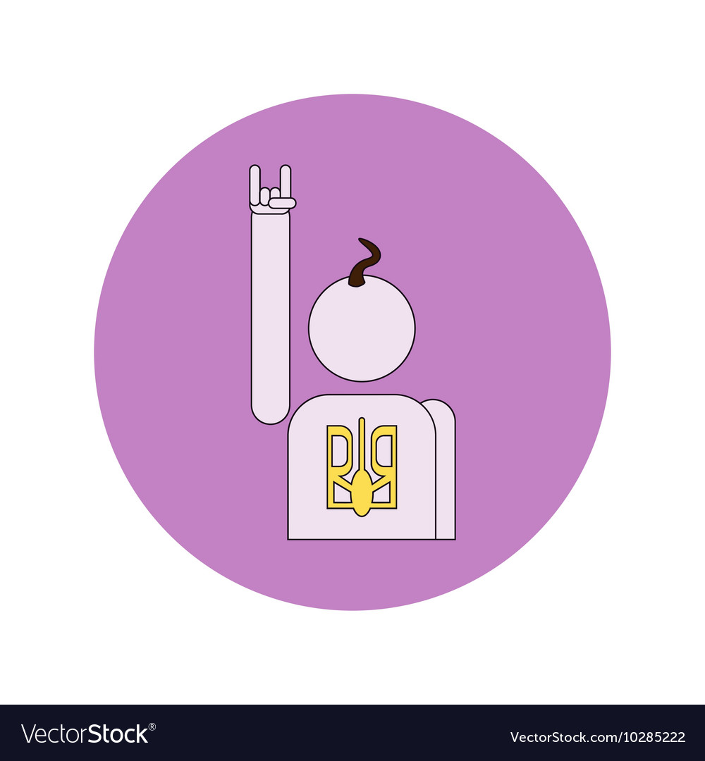 In flat design of cossack