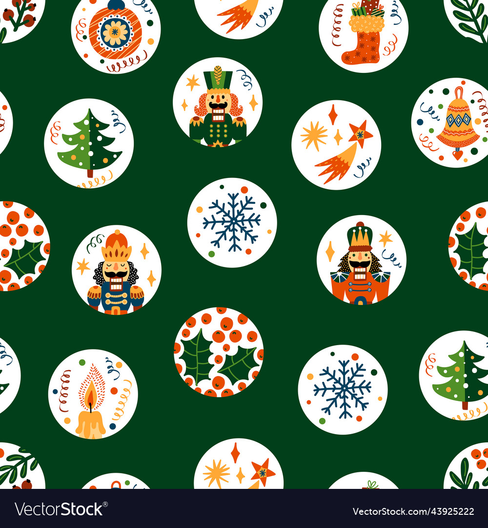 Nutcracker Christmas Pattern