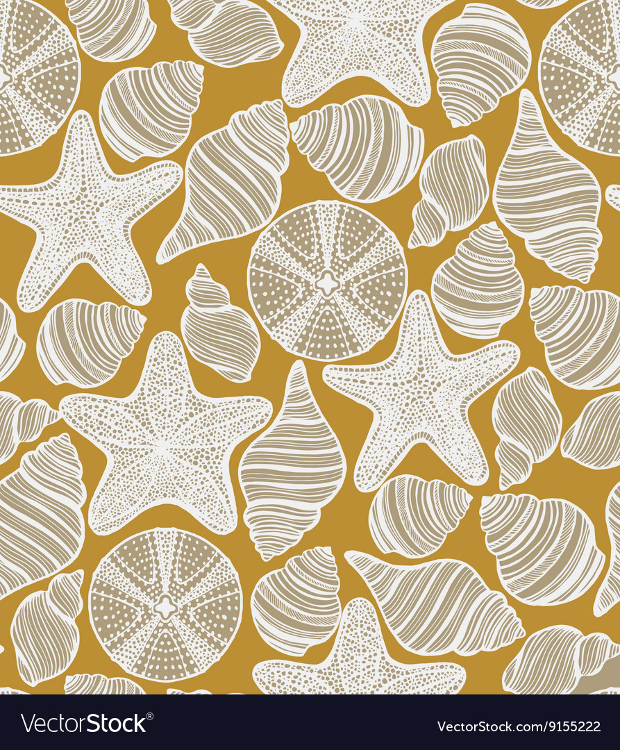 Ocean Shells & Starfish Pattern