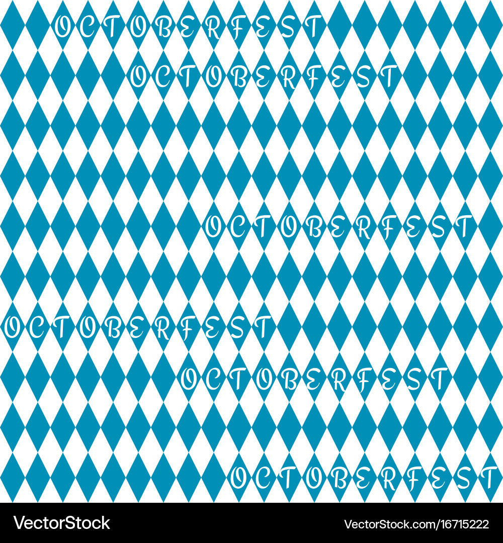 Oktoberfest background pattern Royalty Free Vector Image