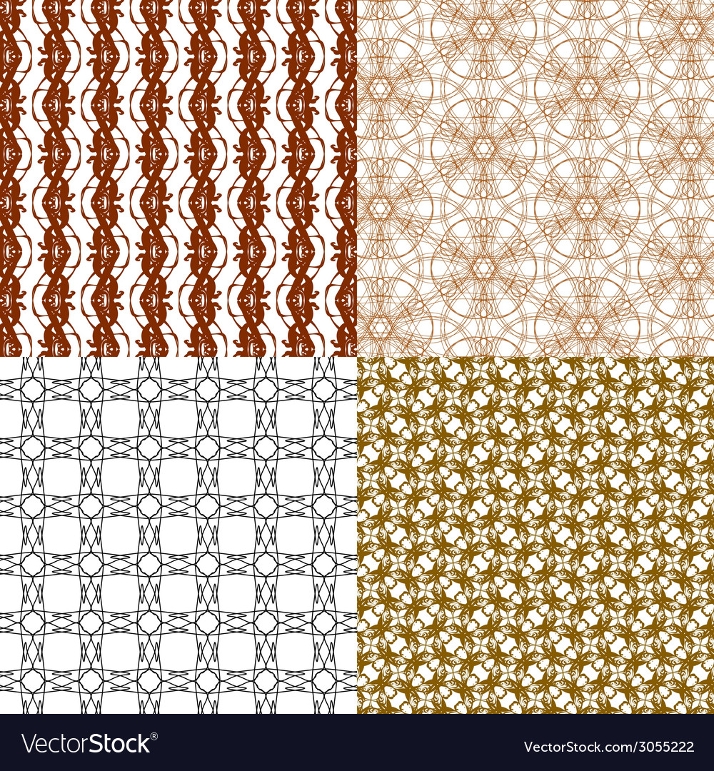Set of geometric pattern in op art design
