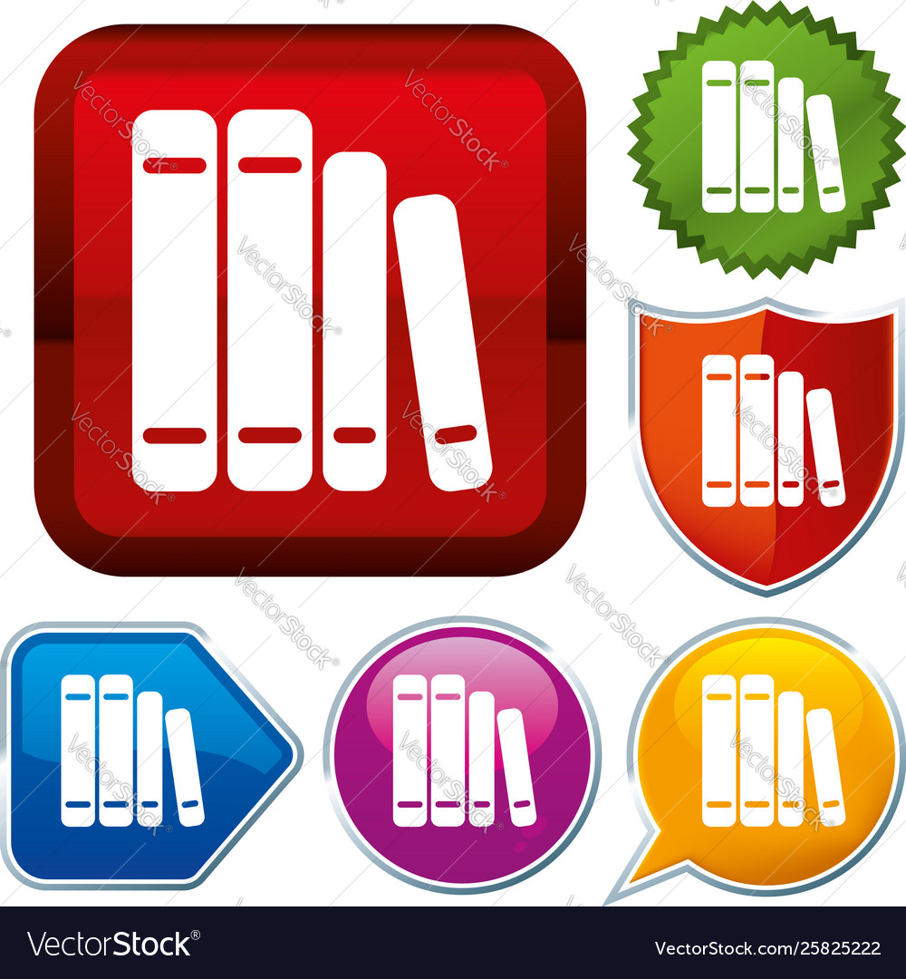 Set shiny icon series on buttons books