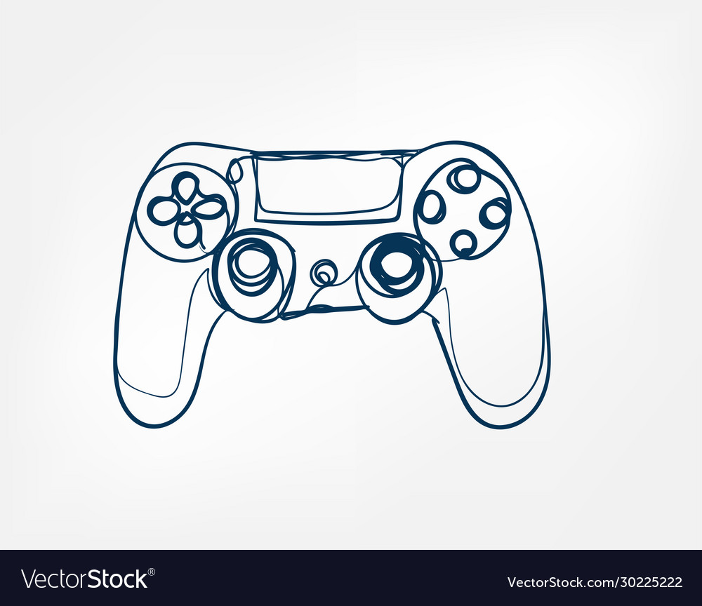 Single Line Joystick Icon