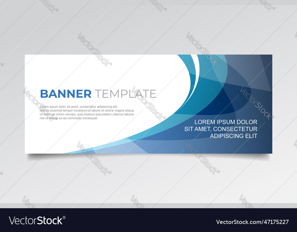 Abstract banner with modern shapes Royalty Free Vector Image