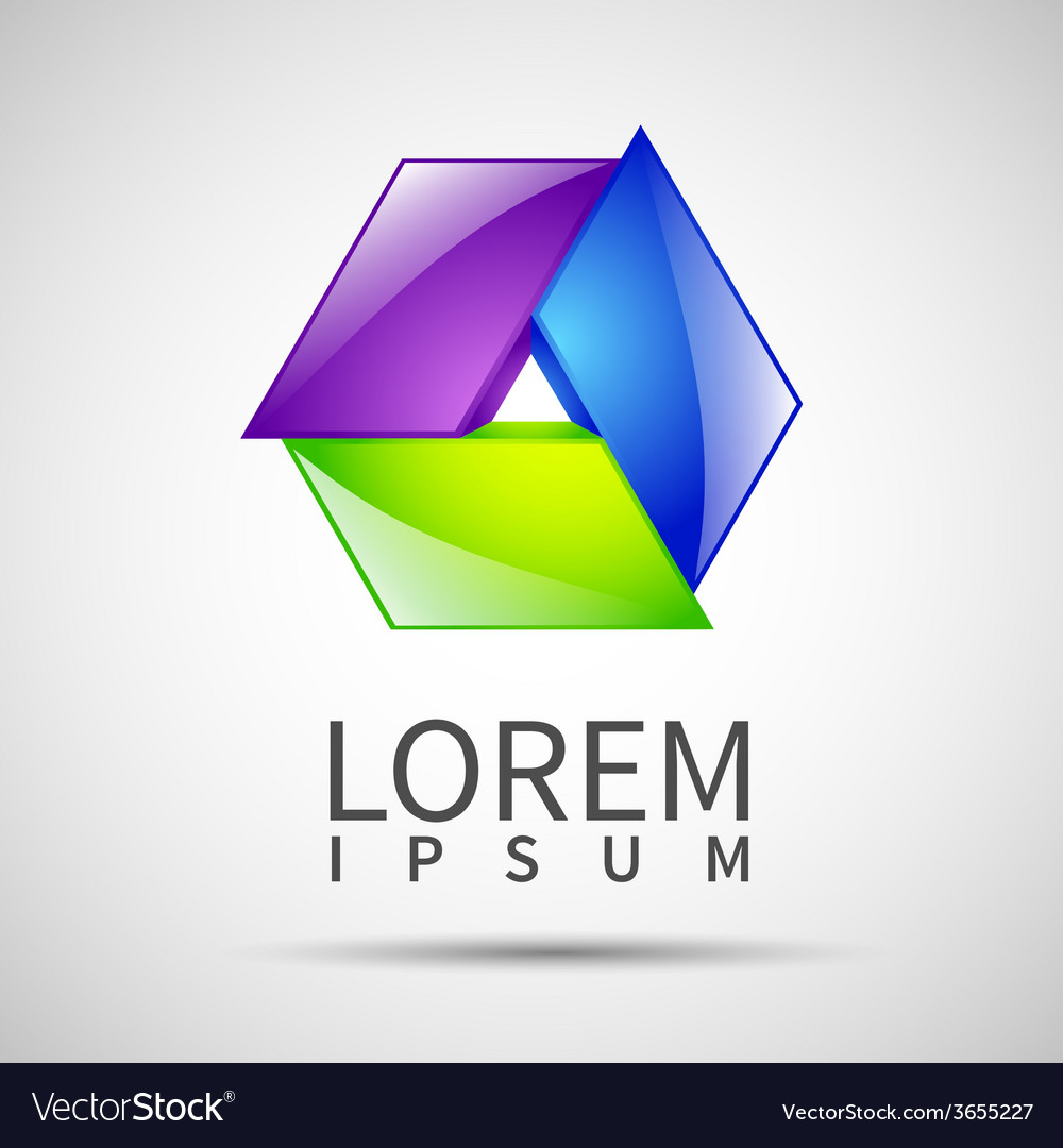 Abstract element shape design icon