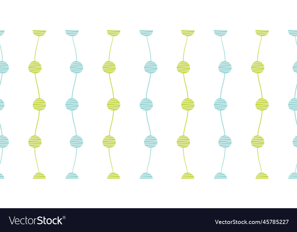 Abstract seamless pattern waves with circles