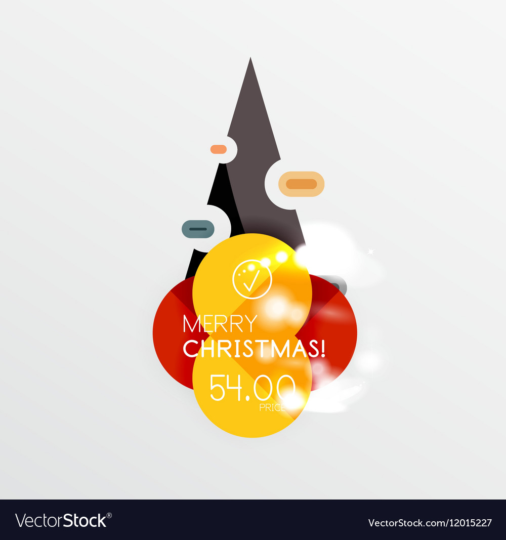 Christmas sale stickers with sample promo text