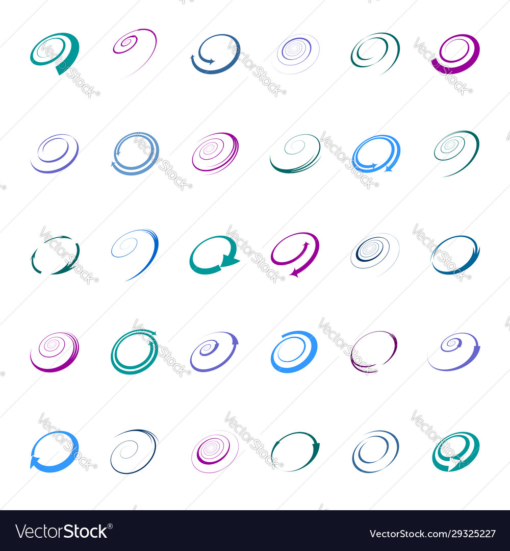 Design elements set vector image Design elements set