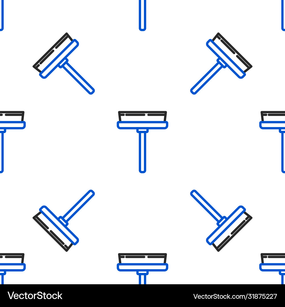 Line cleaning service with rubber cleaner Vector Image