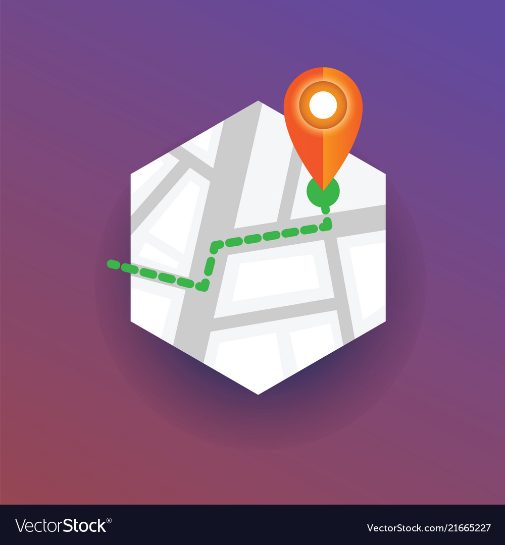 Map marker pointing navigational location pin