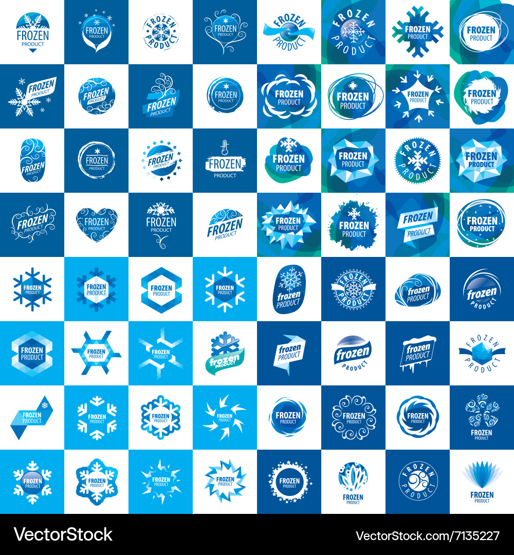 Set abstract logos Royalty Free Vector Image - VectorStock