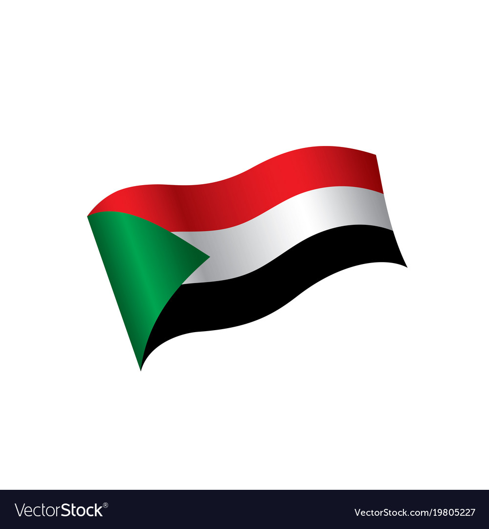 Sudan flag Royalty Free Vector Image - VectorStock