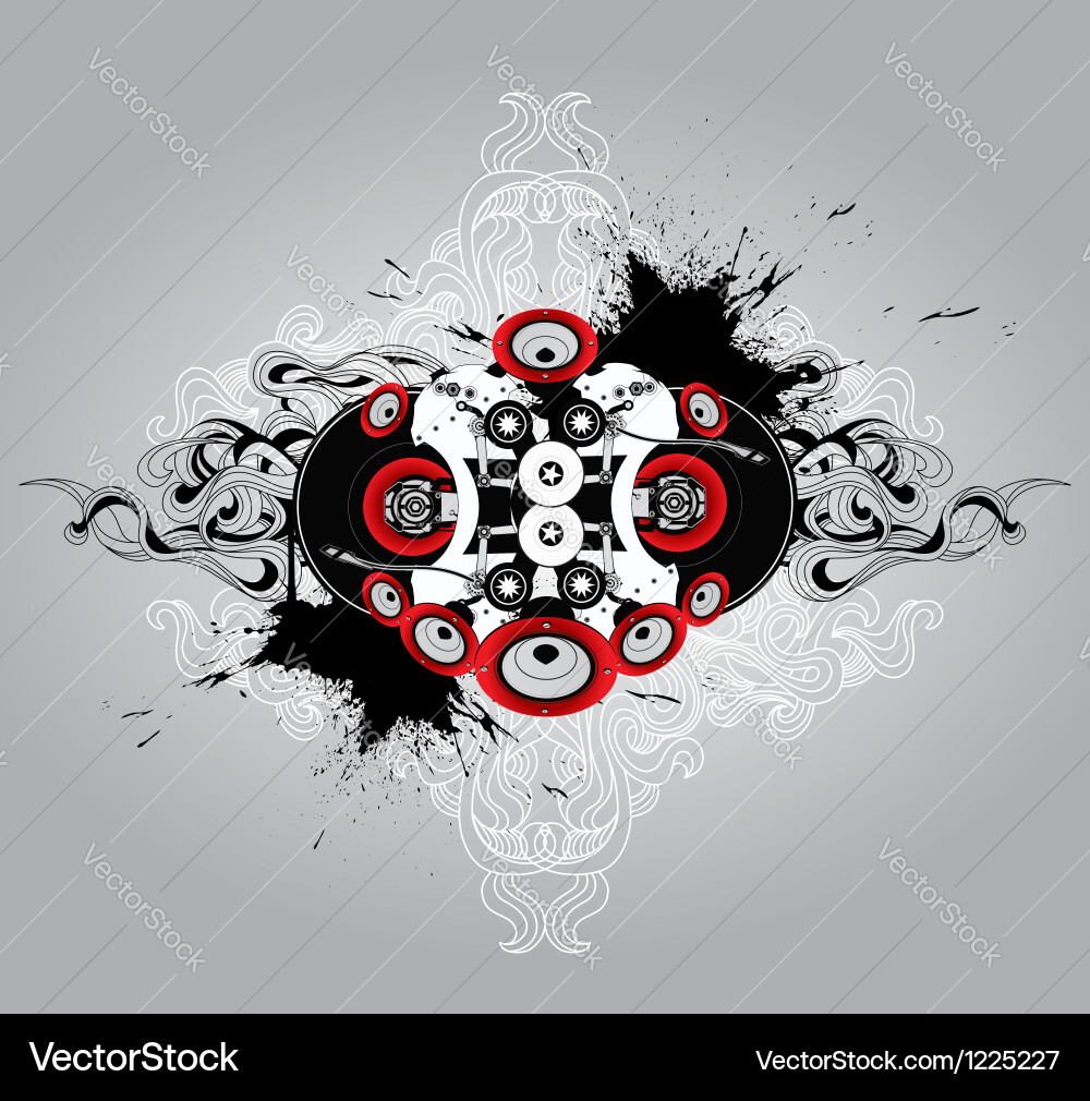 Vinyl player Royalty Free Vector Image - VectorStock