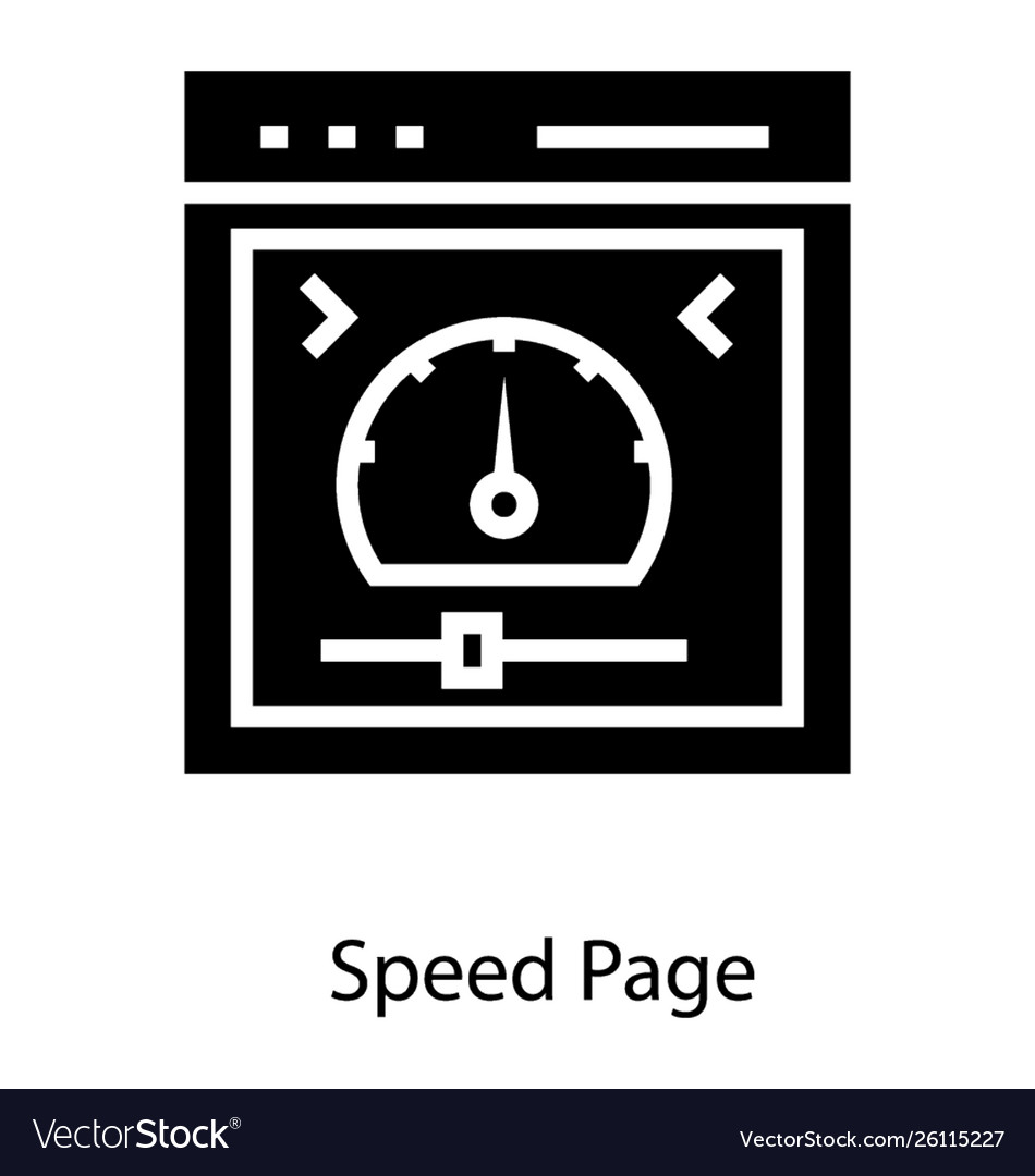 Web page speed