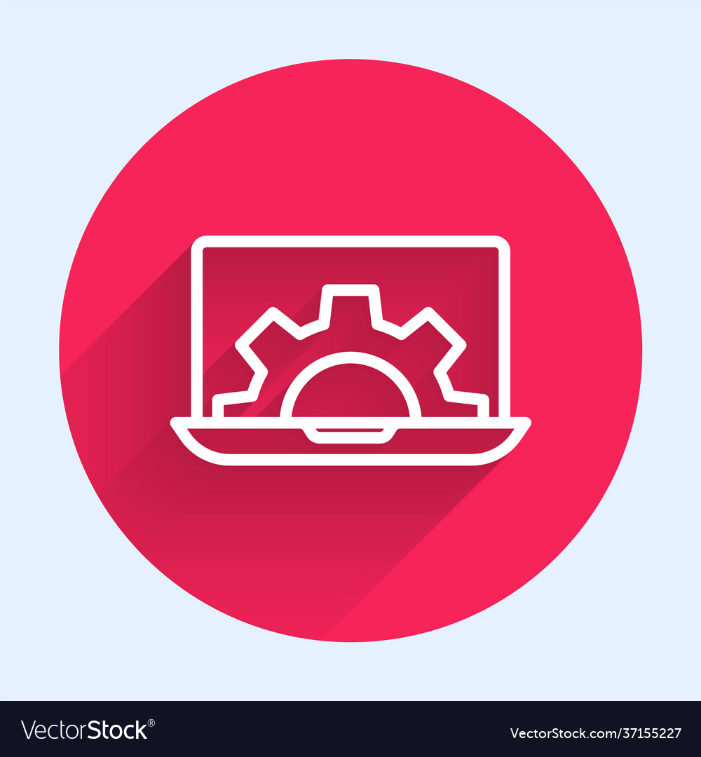 White line software web development programming vector image White line software web development programming