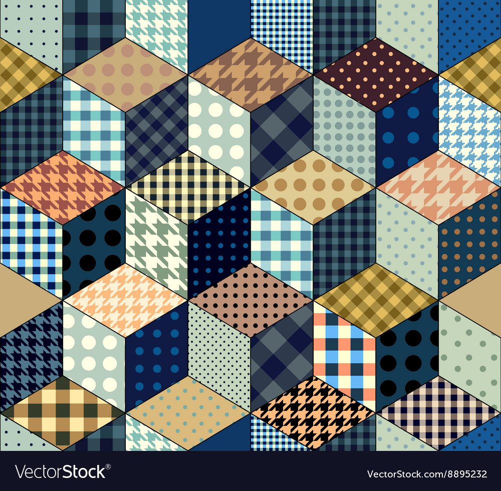 Abstract geometric cubes pattern