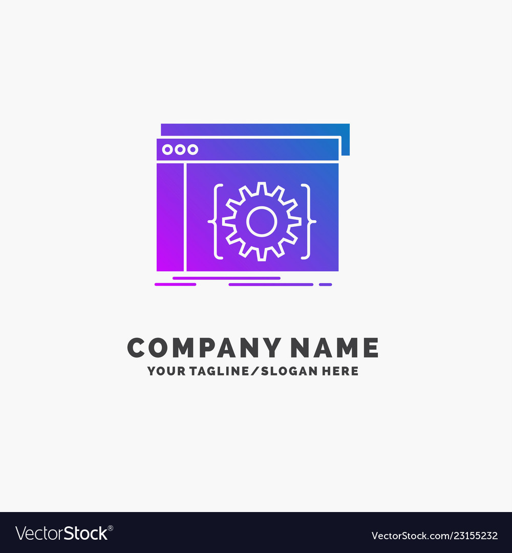 Api app kodierende Entwicklersoftware lila business vector image Api app kodierende Entwicklersoftware lila business