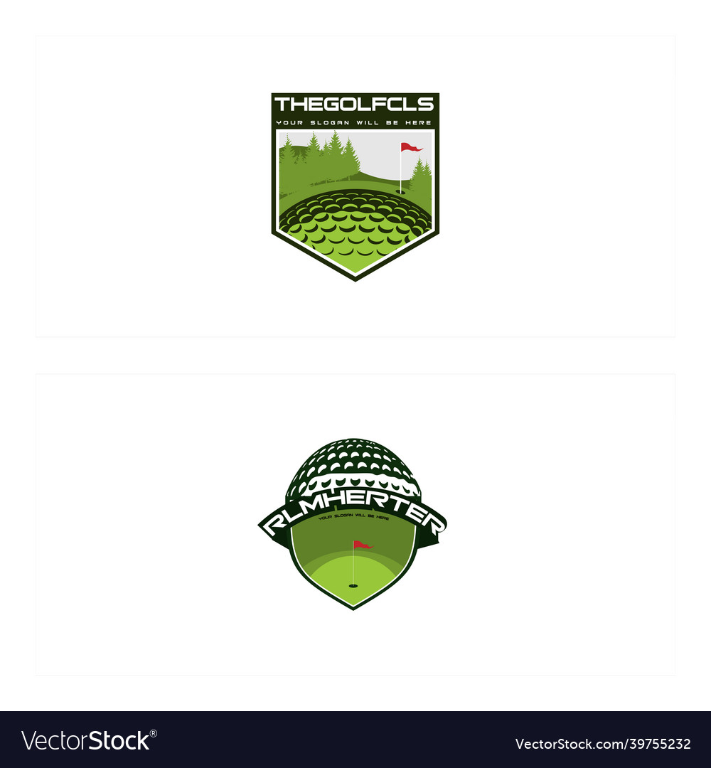 Badge Golf Sport Logo Design