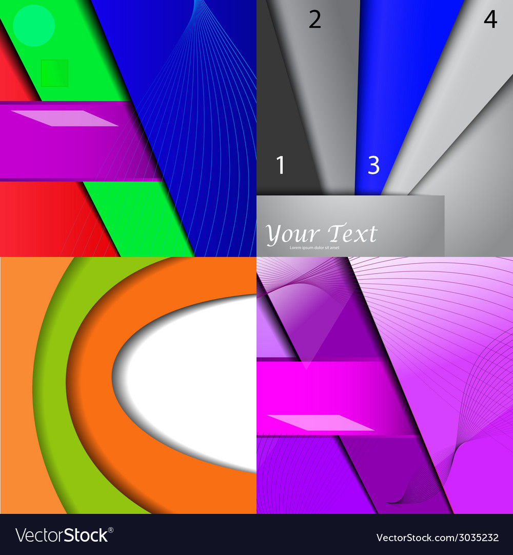 Big set of soft colored abstract background