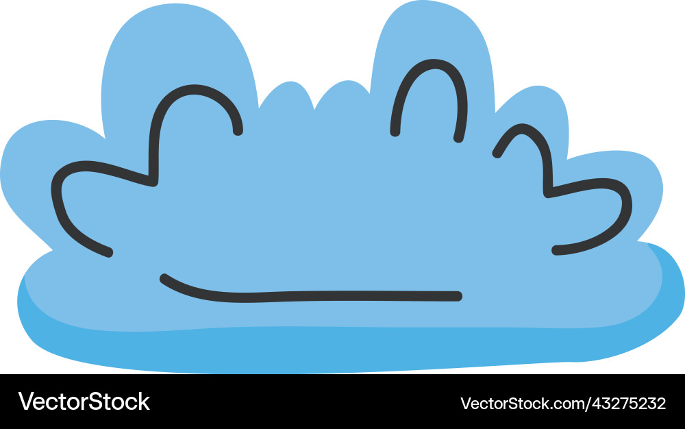 Blue cloud sky Royalty Free Vector Image - VectorStock