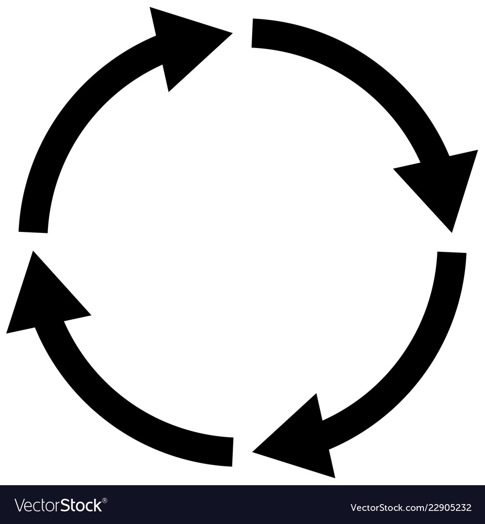 Circular Process Cycle Arrow